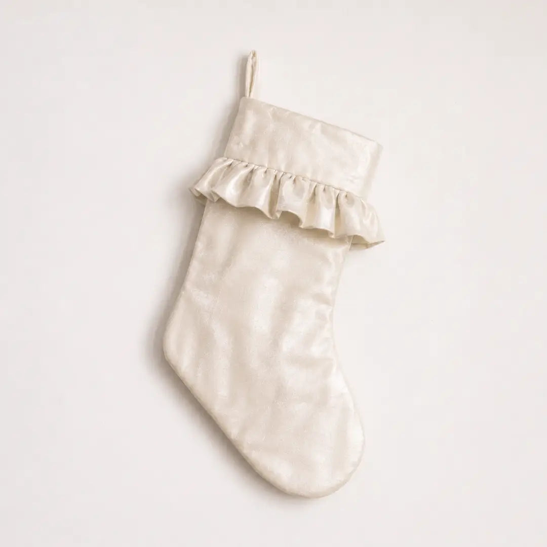 Manor House Cream Velvet Stocking - Arriving in Store October