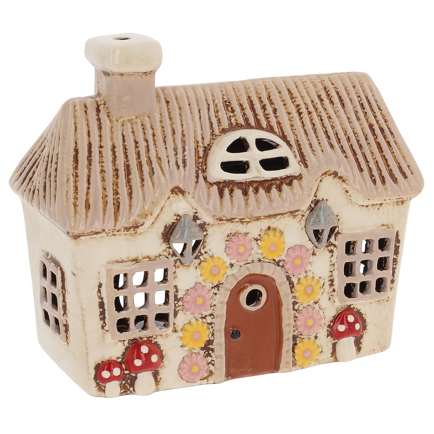 Village Pottery Daisy Cottage Thatch Tealight - Arriving in Store June