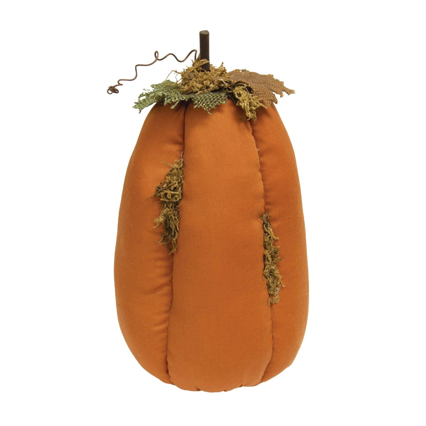 Mossy Orange Stuffed Pumpkin 28cm