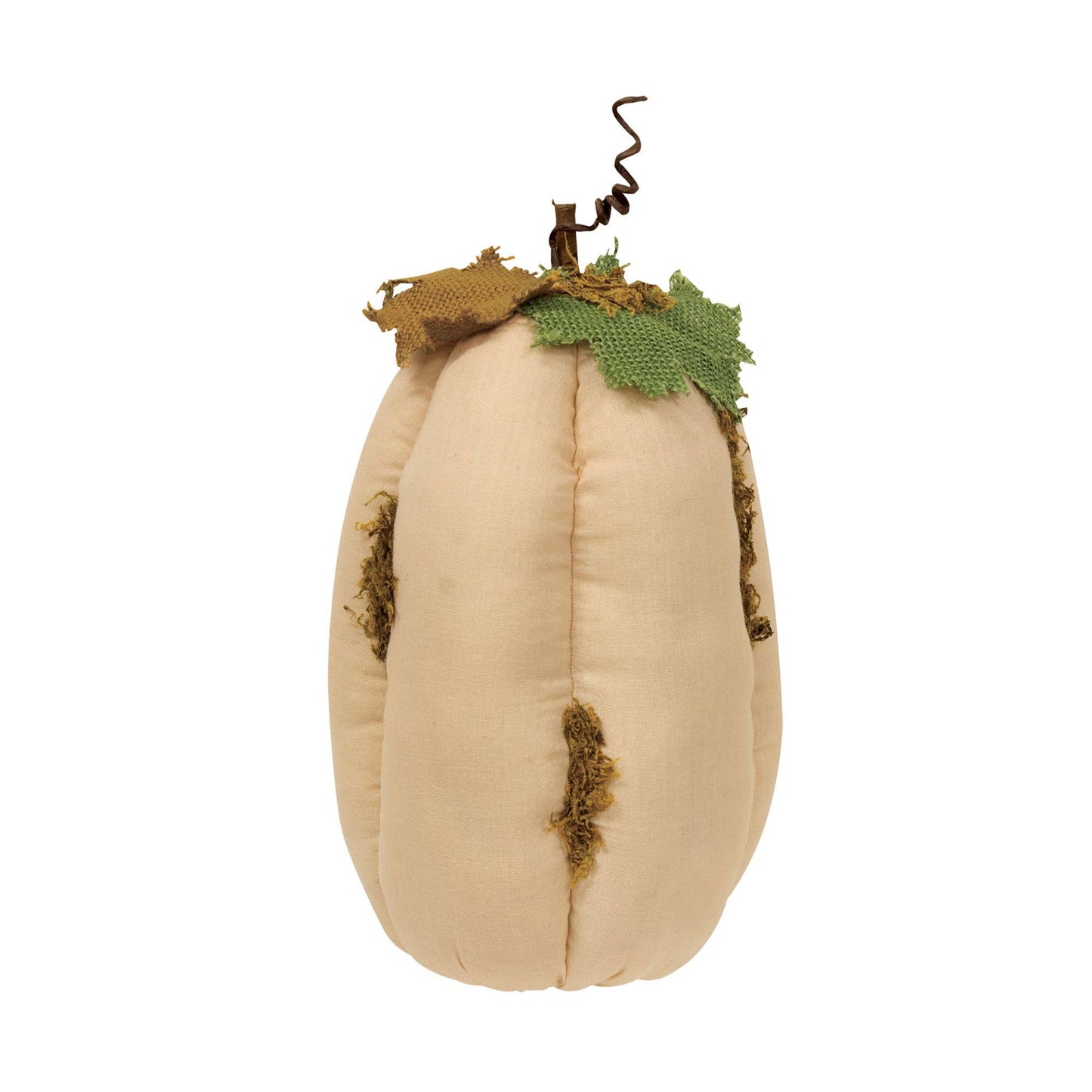 Mossy White Stuffed Pumpkin 27cm