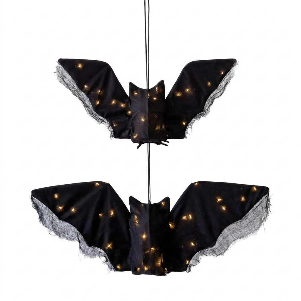 Hanging Light up Fabric Bat Set - Arriving in Store September