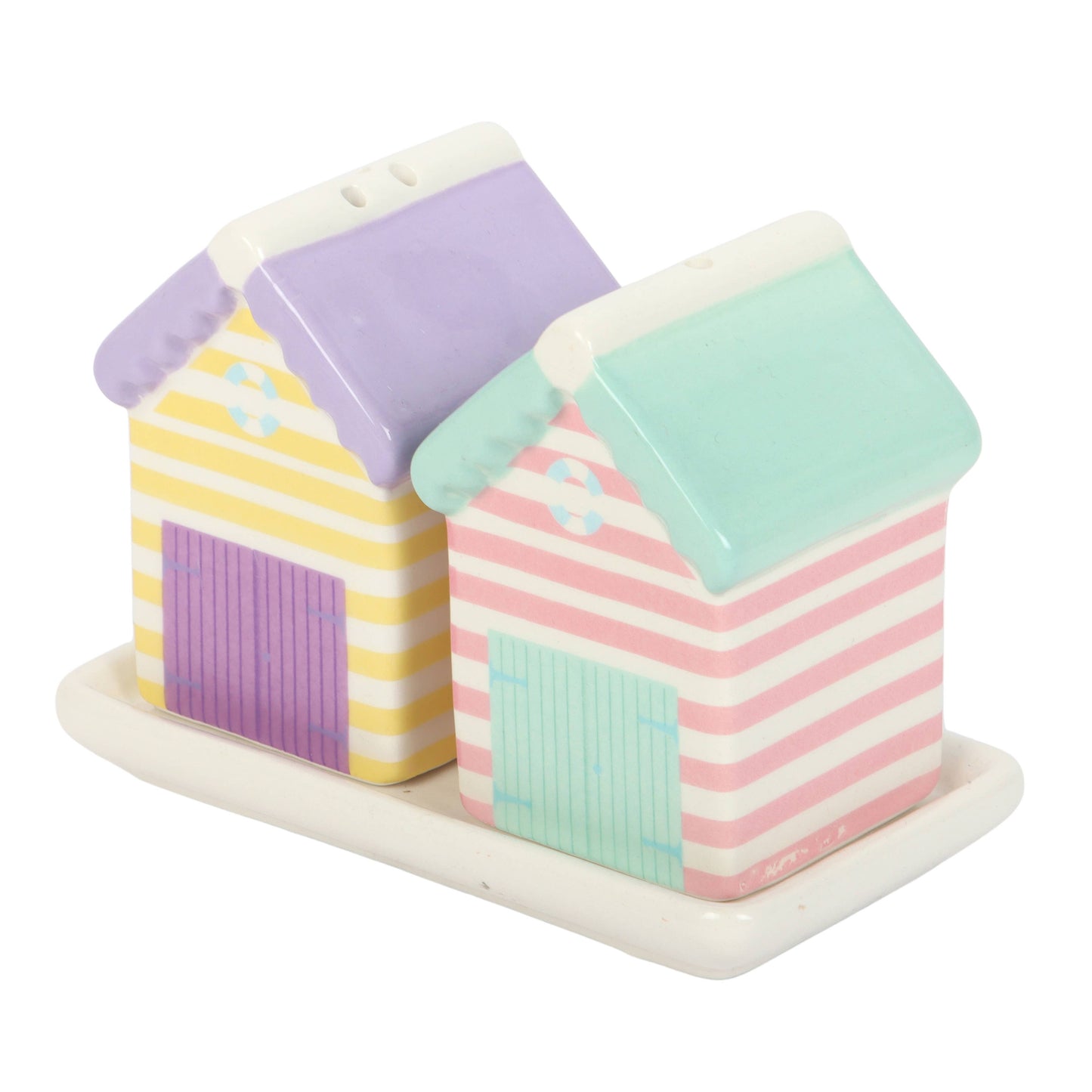 S/2 Beach Hut Salt & Pepper Set