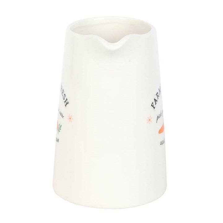 Farm Fresh Carrot Patch Ceramic Easter Flower Jug