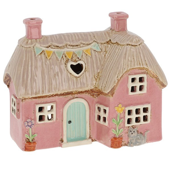 Village Pottery L Shape Garden Thatch Tealight - Arriving in Store Late July