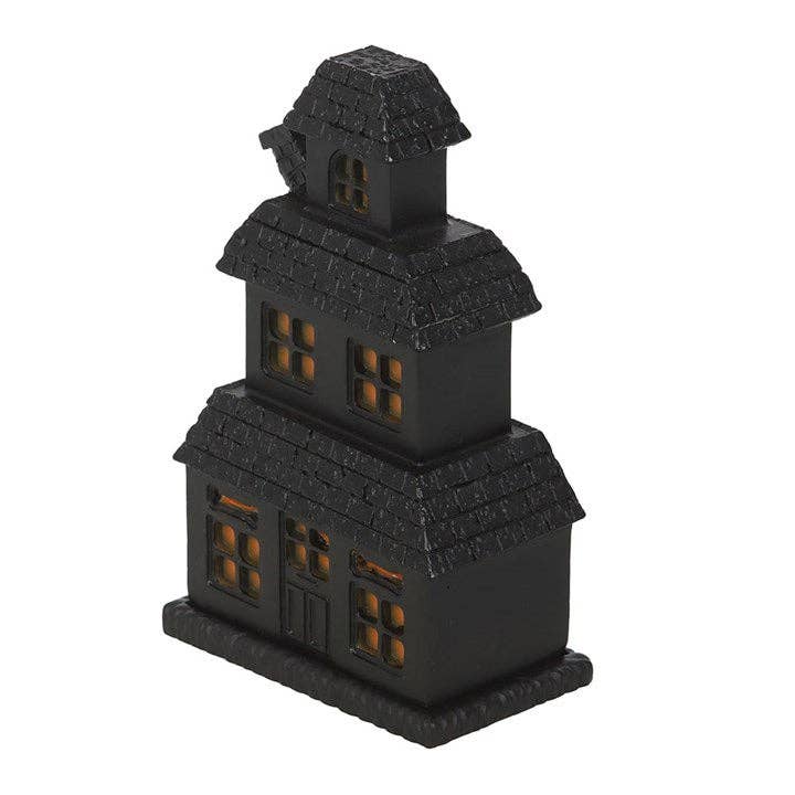 Black Haunted House Halloween Incense Cone Holder - September Drop
