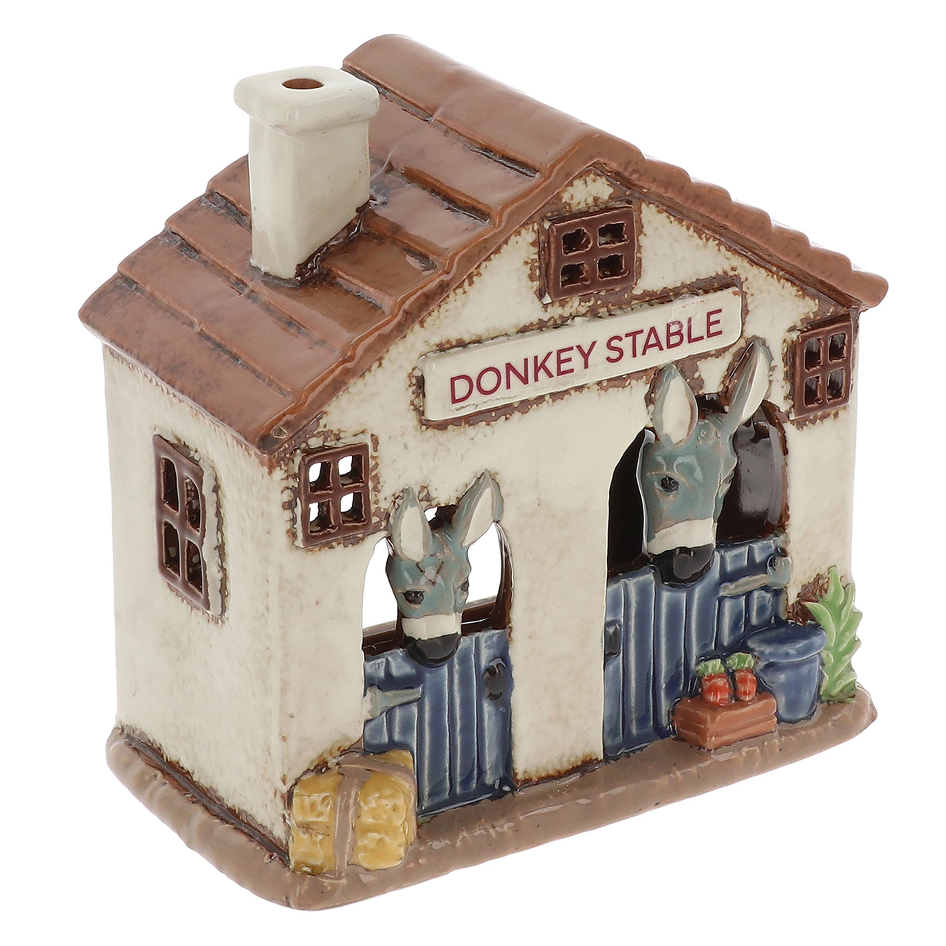 Village Pottery Donkey Stable Tealight - Arriving in Store Late November