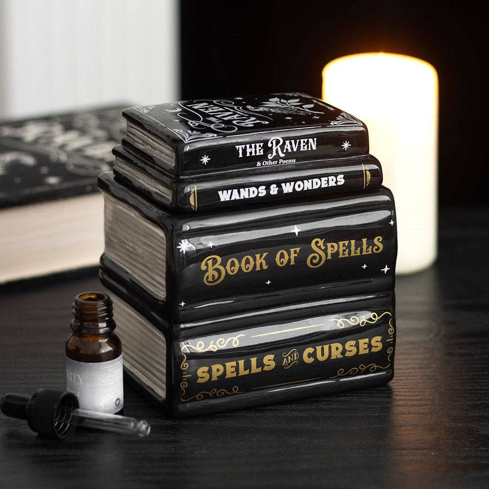Book of Spells Gothic Halloween Oil Burner and Wax Warmer - September Drop