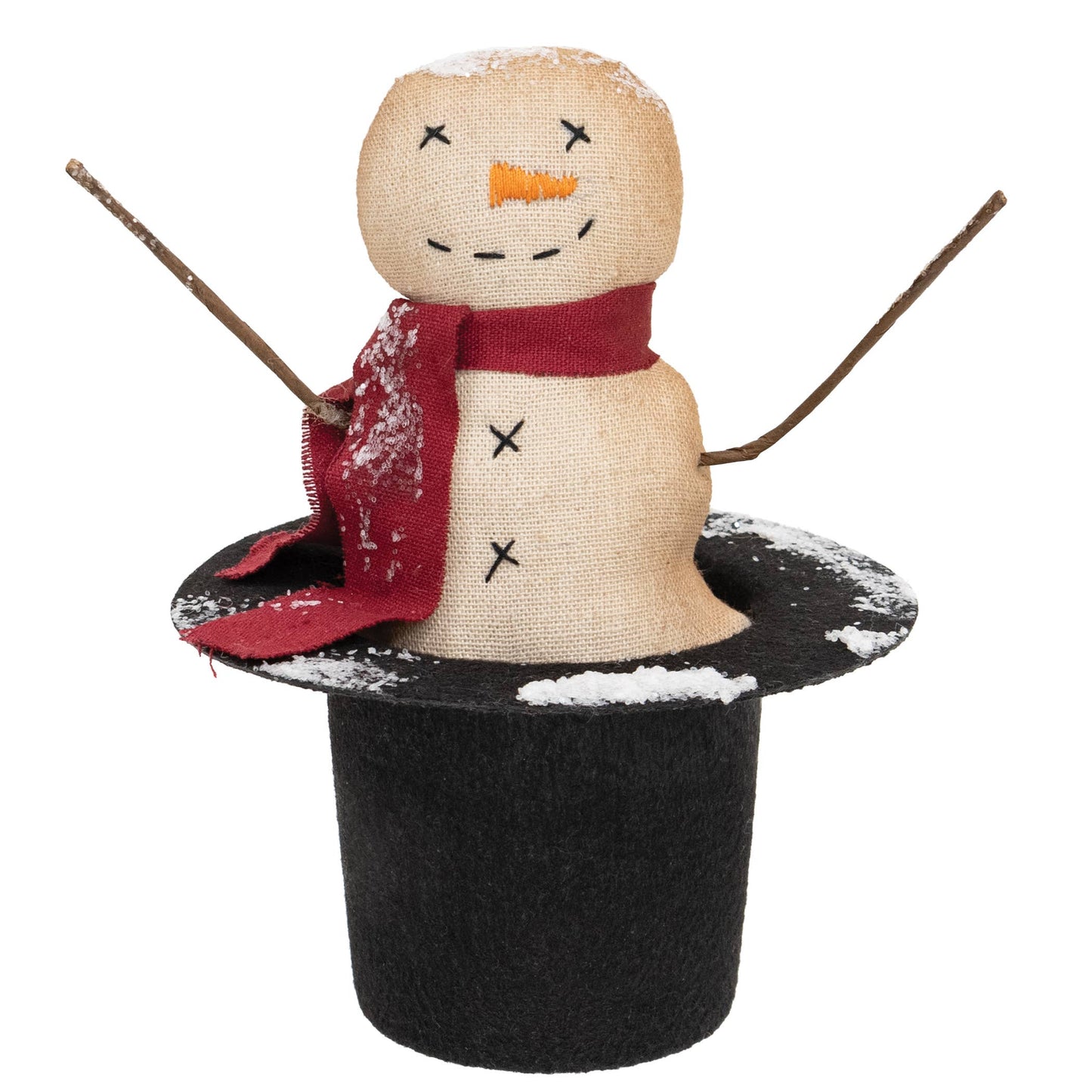 Stuffed Snowy Sparkle Snowman in Top Hat - Early December Drop