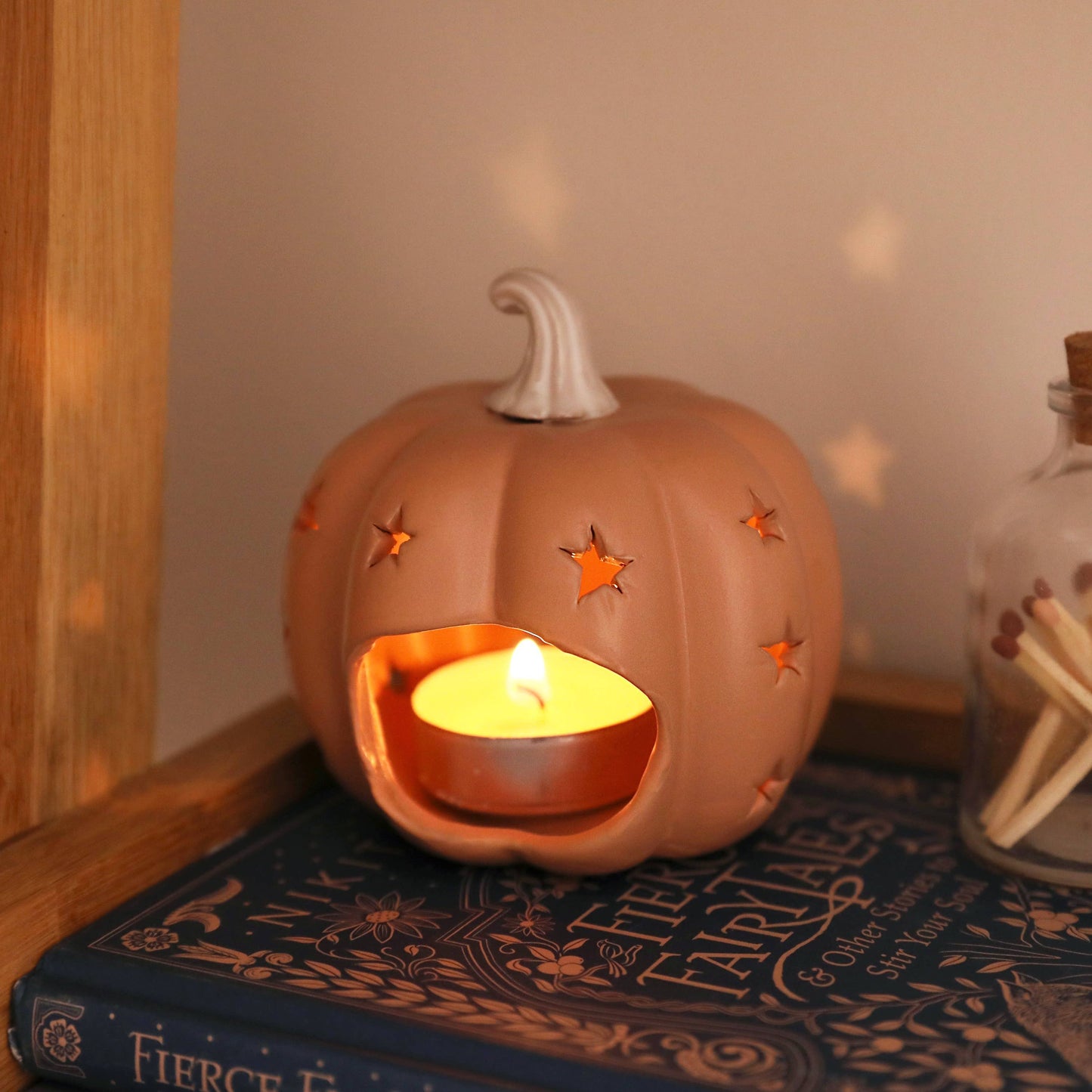 Pumpkin Starry Tealight Holder