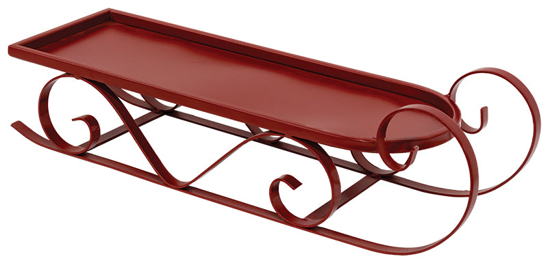 Red Metal Sled, Large - September Drop