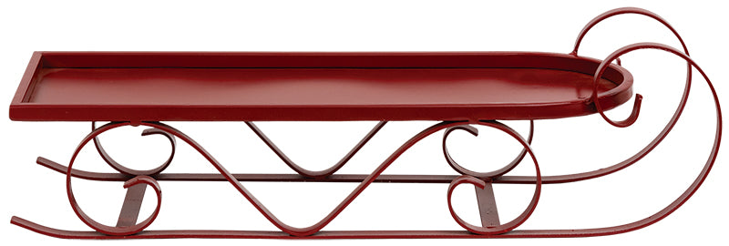 Red Metal Sled, Large - September Drop