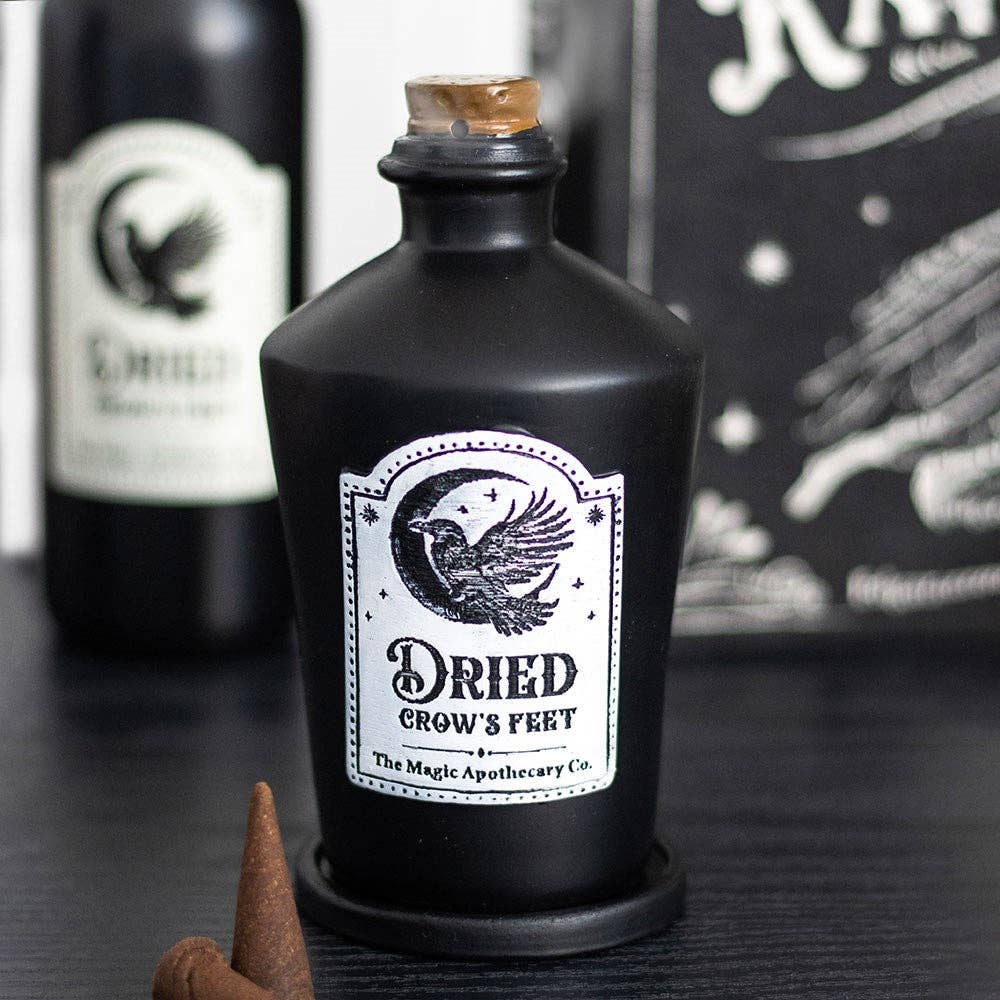 Dried Crow's Feet Gothic Incense Cone Holder - September Drop