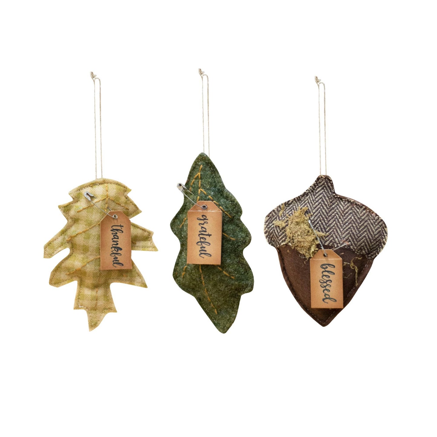 3/Set, Felt Fall Ornaments - Arriving in Store September