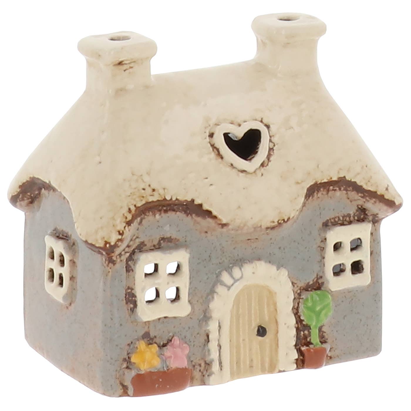 Pre Order - Village Pottery Mini Heart Cottage Grey - Arriving in Store Late May