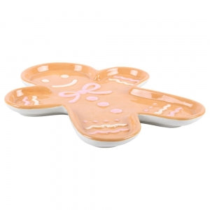 Sugarplum Bakery Gingerbread Man Serving Plate - Arriving in Store September