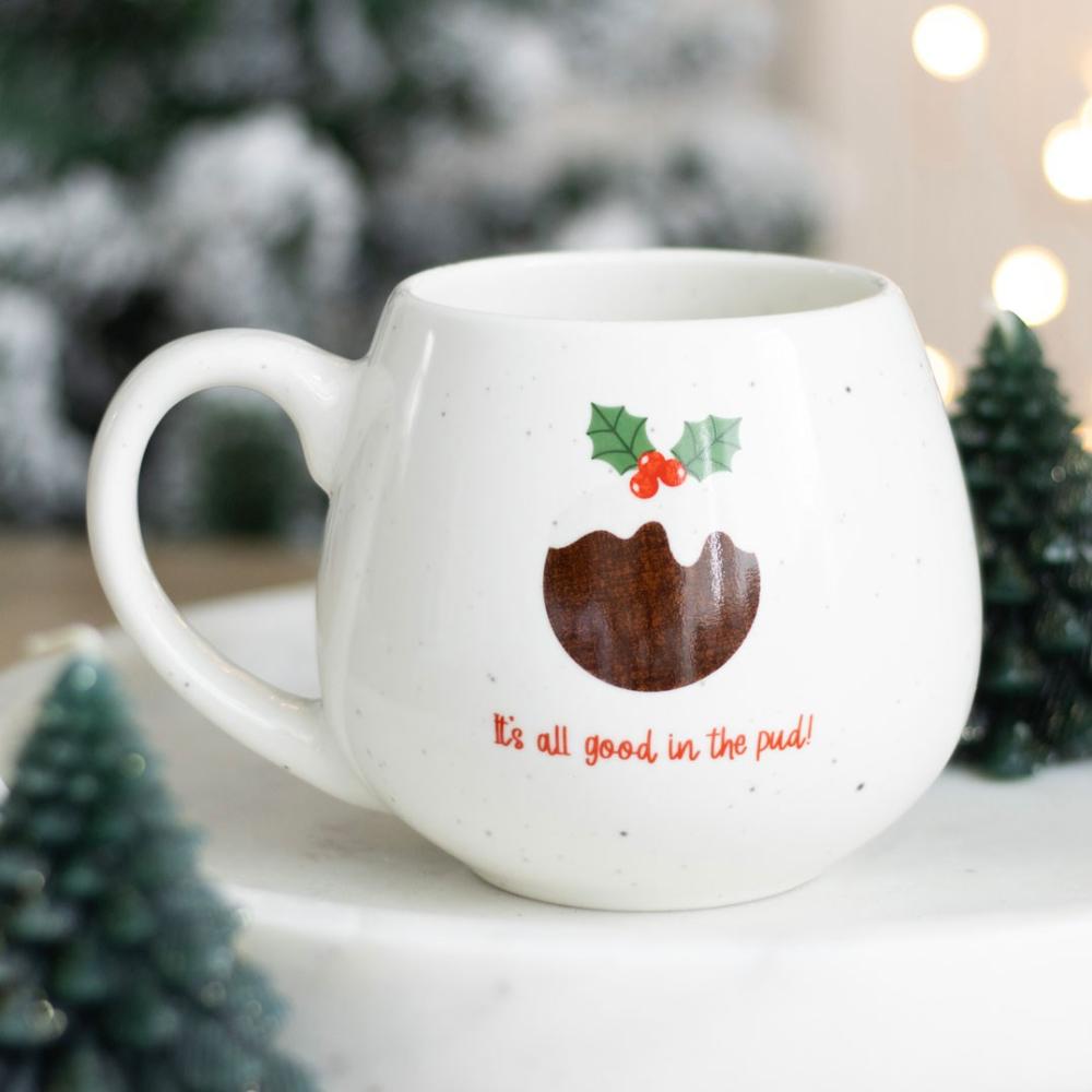 All Good In The Pud Ceramic Rounded Mug