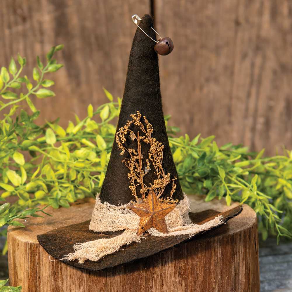 Felt Witch Hat Ornament - July Drop