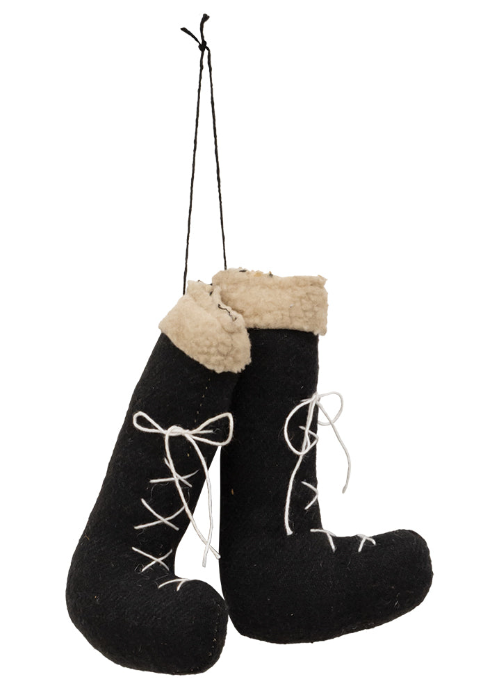 Santa's Boots Fabric Ornament - September Drop