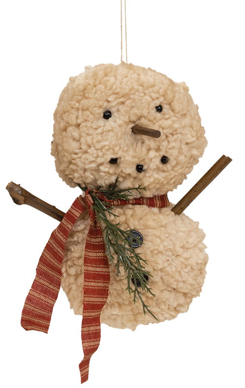 Sherpa Snowbaby Hanger W/Ticking Scarf - September Drop