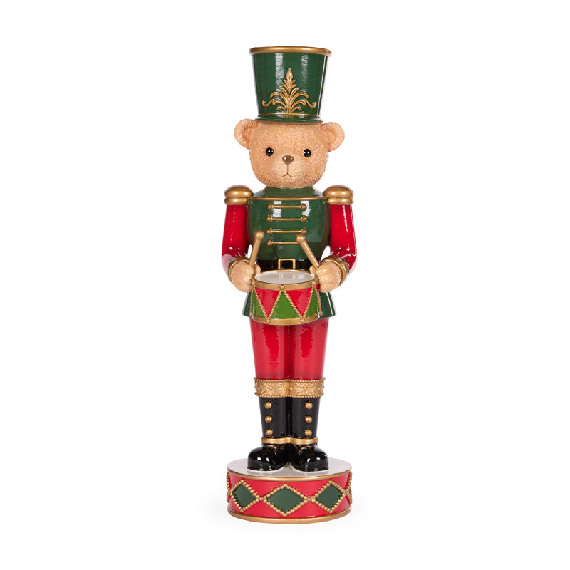 37cm Teddy Bear Nutcracker with Drum 37cm - Arriving in Store October