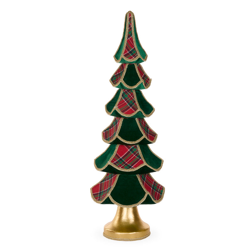 Tartan Layered Tree 90 cm - Arriving in Store October