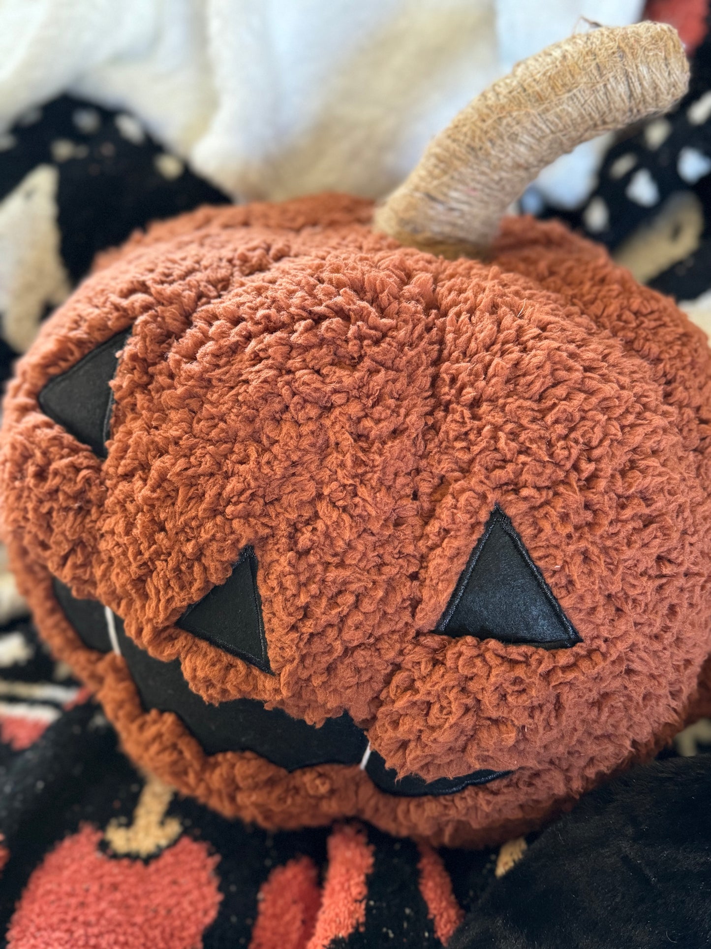 Jack-O'-Lantern Orange Pumpkin Pillow