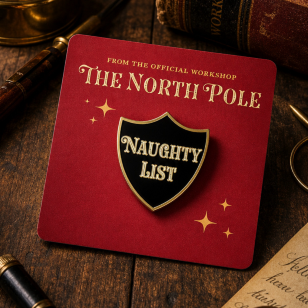 St Nicholas’ Naughty List Badge - Arriving in Store September
