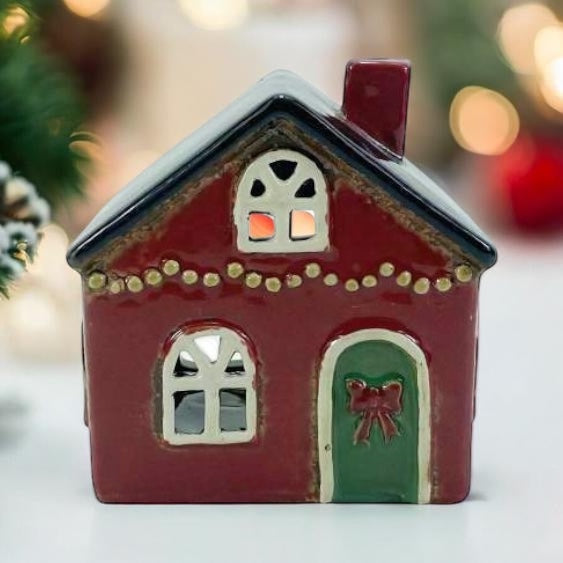 Christmas Cottage House with String of Lights - Arriving in Store September