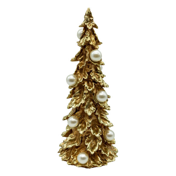 Medium Pearl Gold Ruffle Tree - October Drop