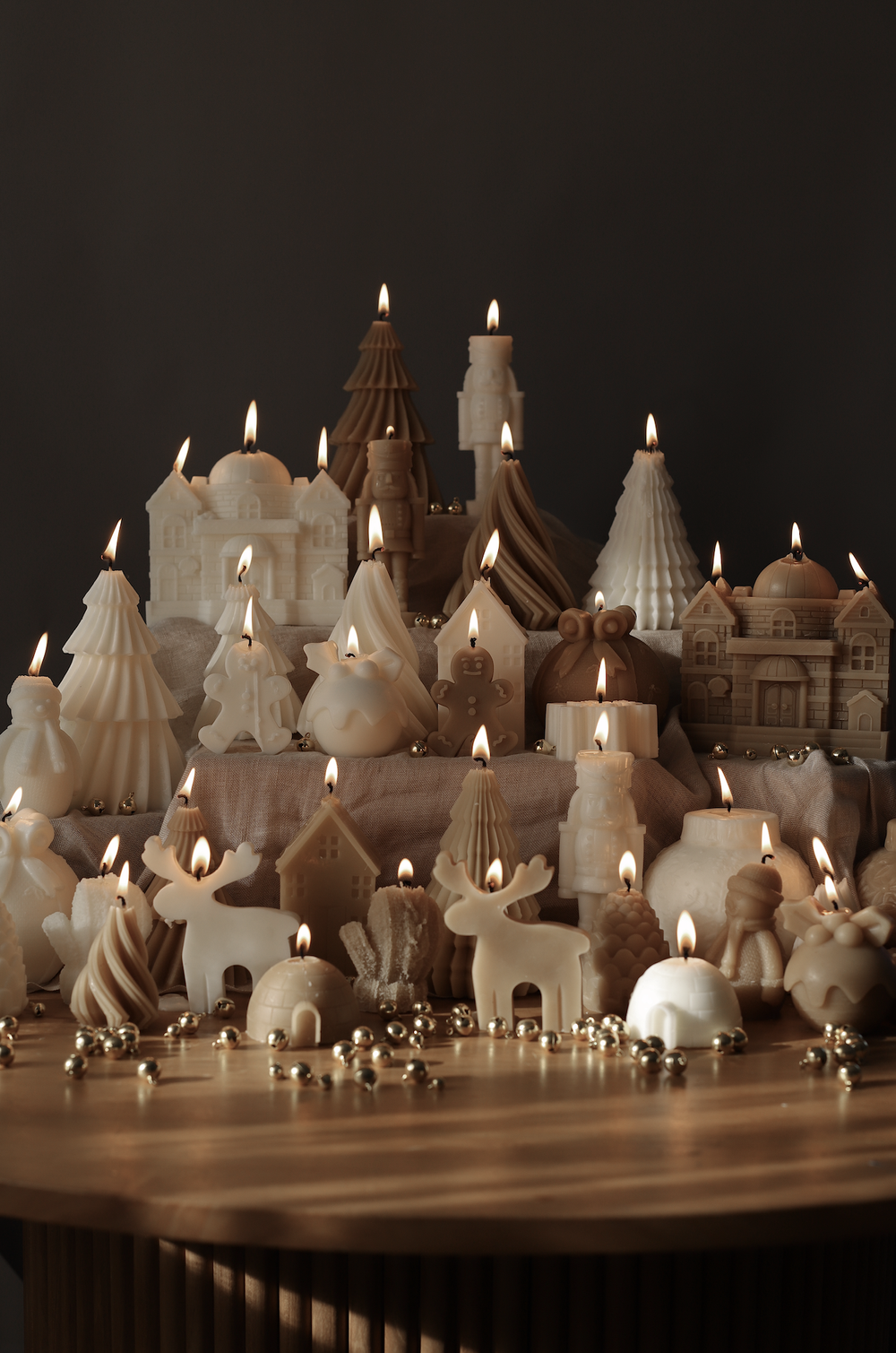 Christmas Townhouse Candle