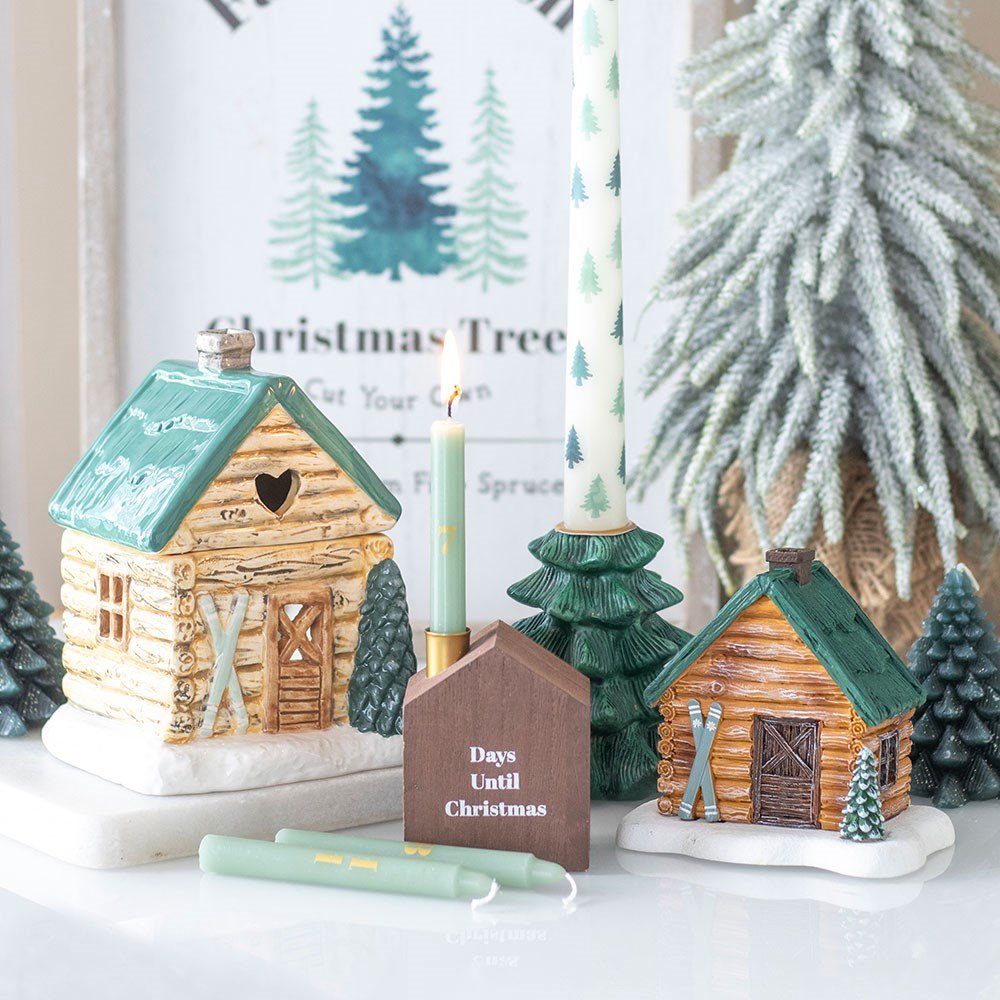 Alpine Ski Chalet Incense Cone Holder - September Drop