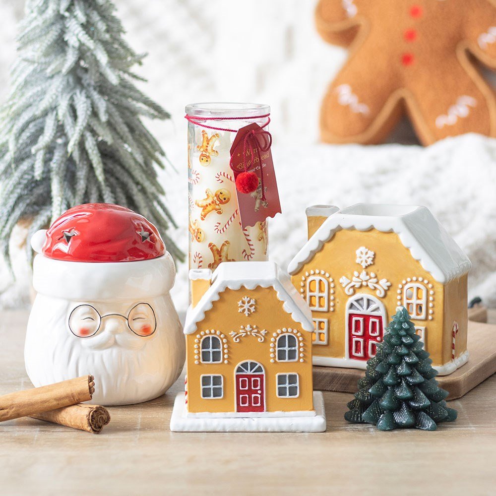 Candy Cane Gingerbread House Oil Burner