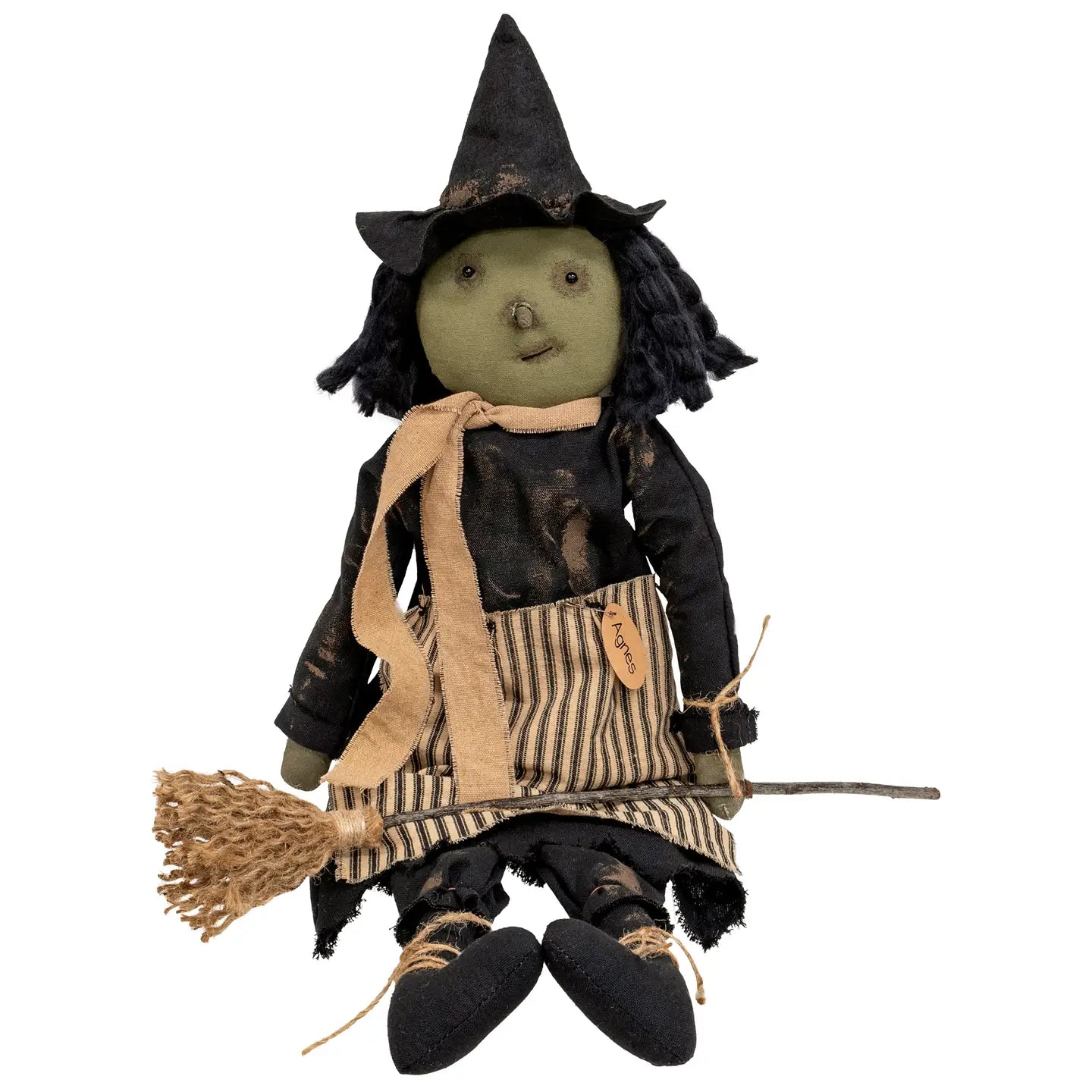 Agnes Witch Doll W/Broom - July Delivery