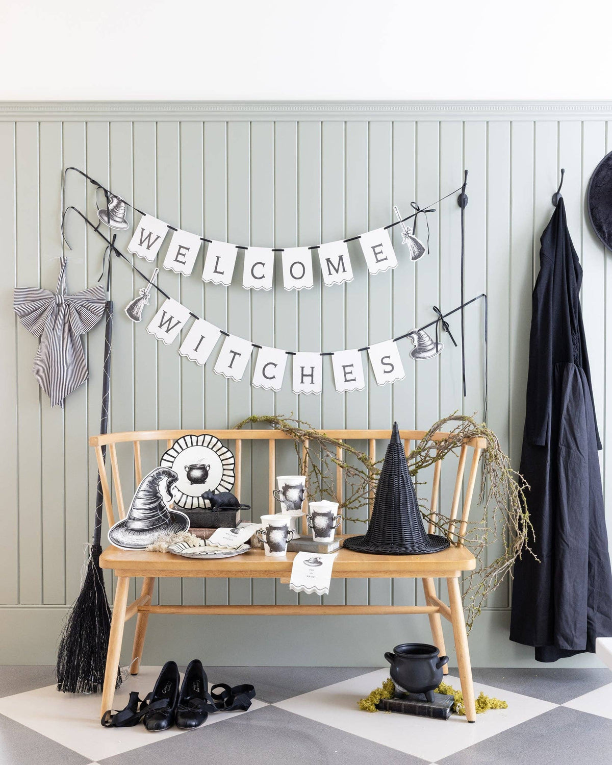 Natural Rattan Witch Hat - 15" - Arriving in Store September