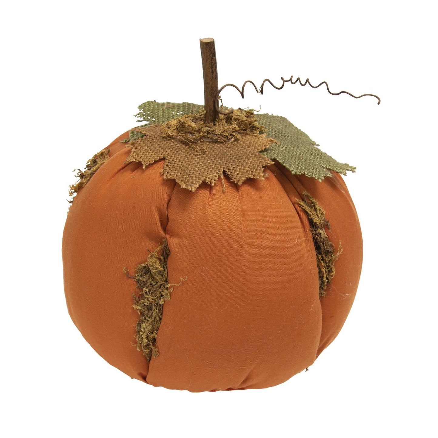 Mossy Orange Stuffed Pumpkin 20cm