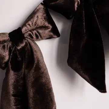 Manor House Velvet Brown Bow Garland - Arriving in Store September/October