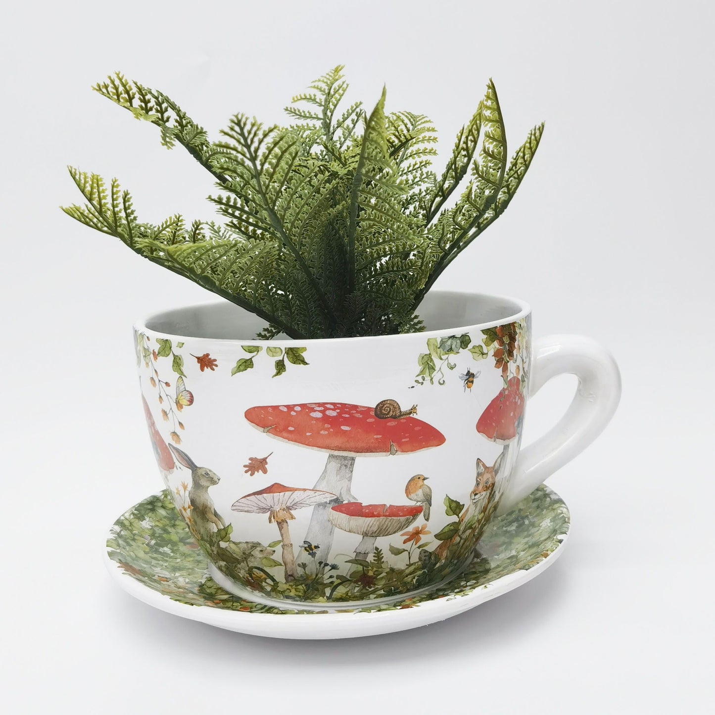 Enchanted Garden Tea Cup Planter - September Drop