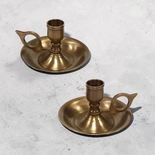 Brighton Bun Traveling Chamberstick Set of 2 Candles and holder - Arriving in Store September