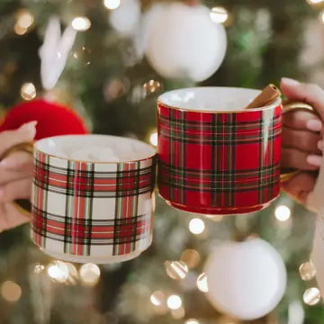 Red Plaid Coffee Mug - Arriving in Store October