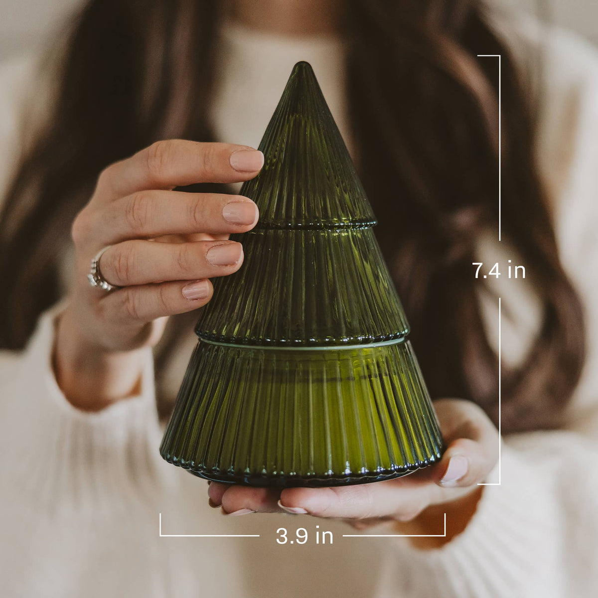 Fraser Fir Soy Candle 8.5 oz Glass Tree Jar - Arriving in Store Late October