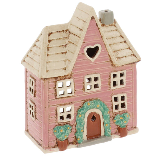 Pre Order - Village Pottery Floral Panel House Pink Large - Arriving in Store Late March