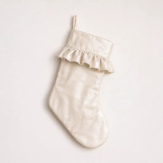 Manor House Cream Velvet Stocking - Arriving in Store October