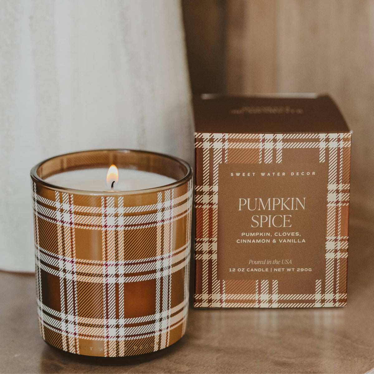 Pumpkin Spice 12 oz Boxed Soy Candle - Arriving in Store Late October