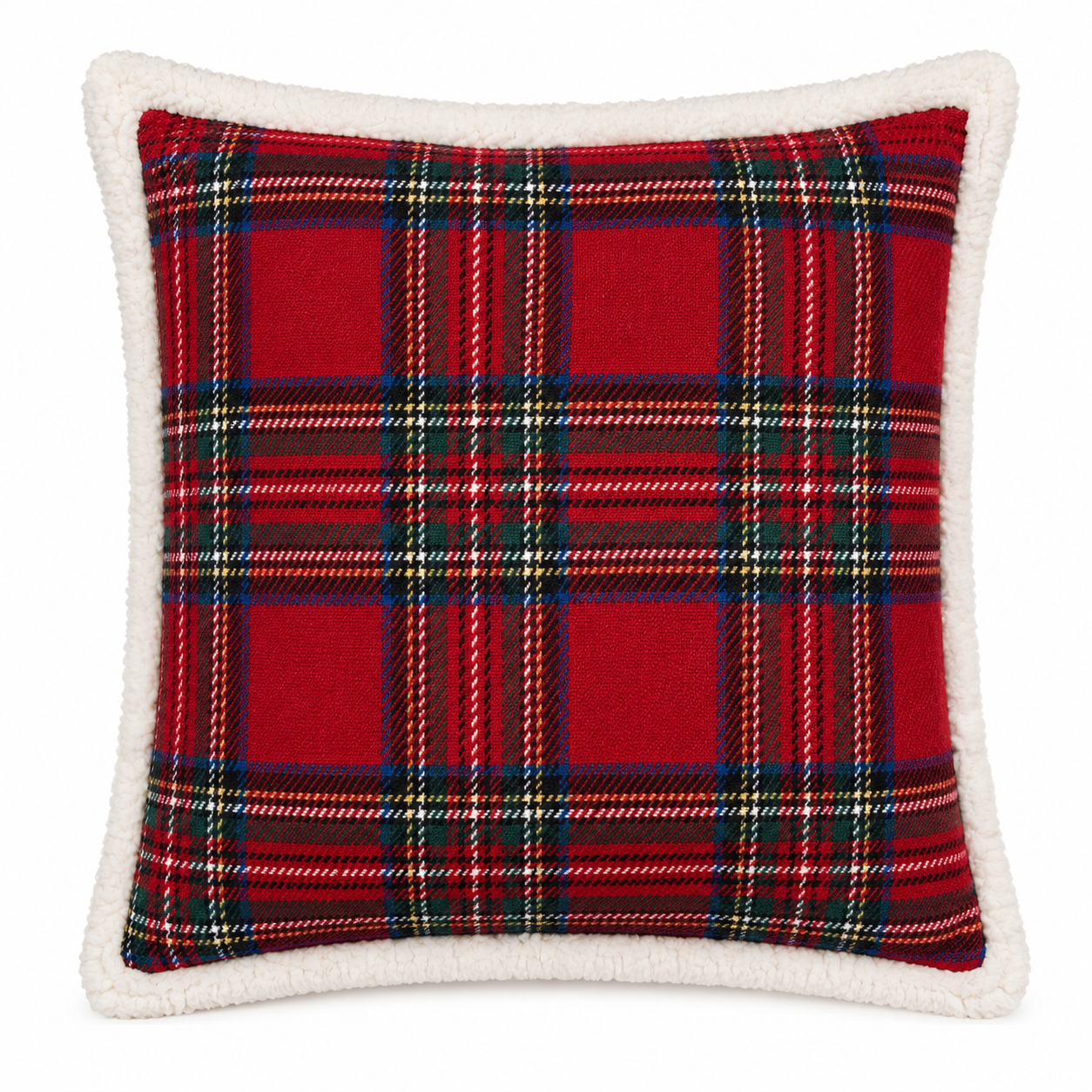 Tartan Plaid Sherpa 18" Throw Pillow - Arriving in Store September