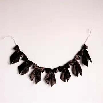 Manor House Velvet Brown Bow Garland - Arriving in Store September/October