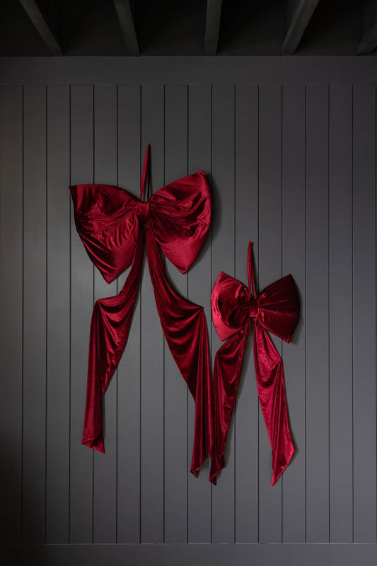 Luxurious Red Velvet Bow - November Drop