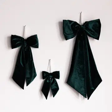 Manor House Emerald Velvet Bow - Arriving in Store September/October