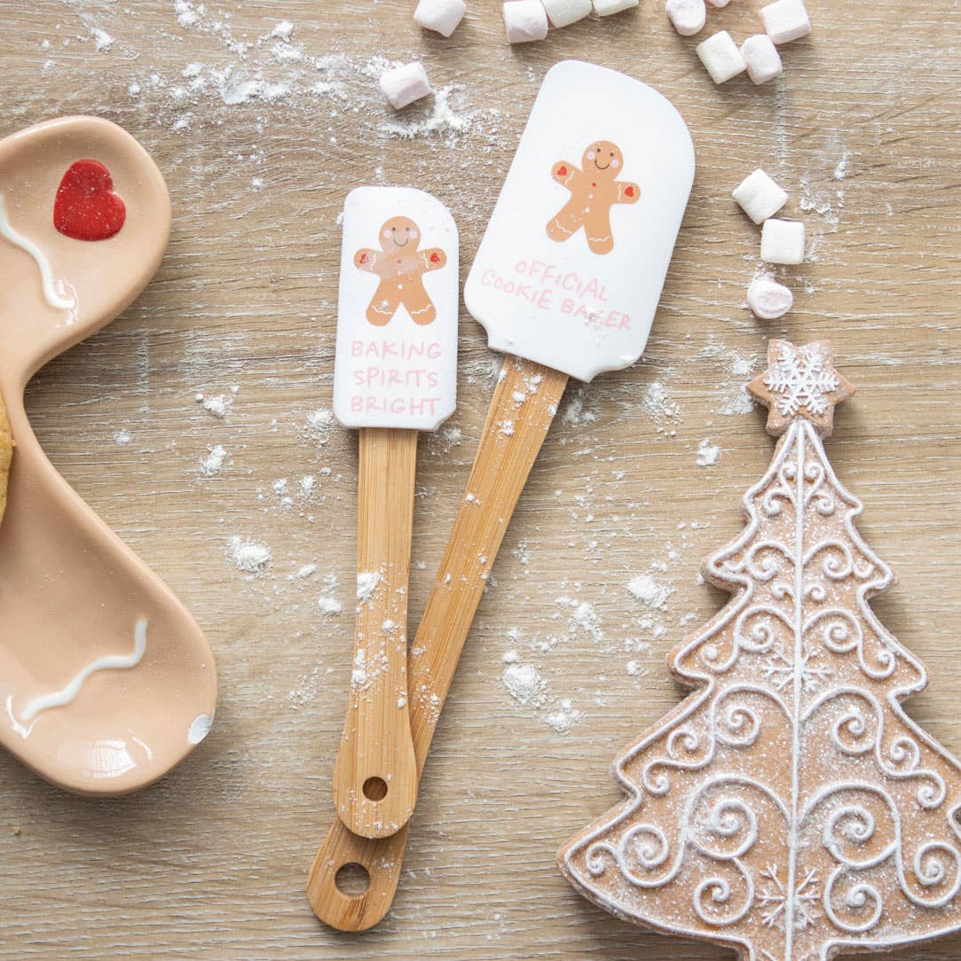 Christmas Gingerbread Man Silicone Spatula Set