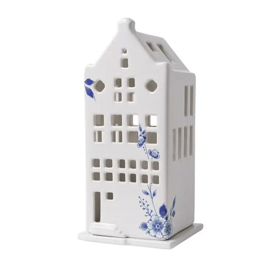 Delft House Tea Light Holder - September Drop