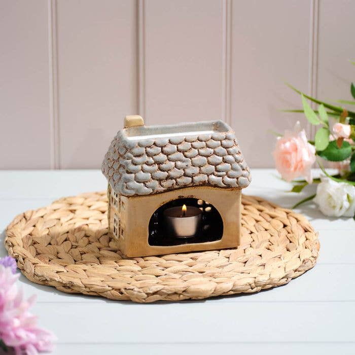 Cottage Garden Embossed Stoneware Wax Melt Burner - Arriving in Store Mid-April